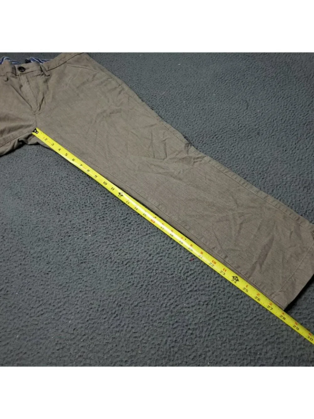 Banana Republic Dress Pants Mens 32x30 Vintage Straight Beige Plaid Checkered